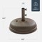 Best Choice Products Fillable Plastic Patio Umbrella Base Stand, Pole Holder w/ Adjustment Knob, Round Dome